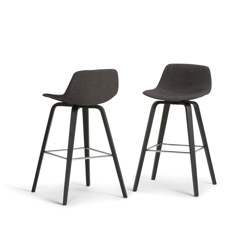 Randolph – Bentwood Counter / Bar Height Stool (Set of 2) – Black