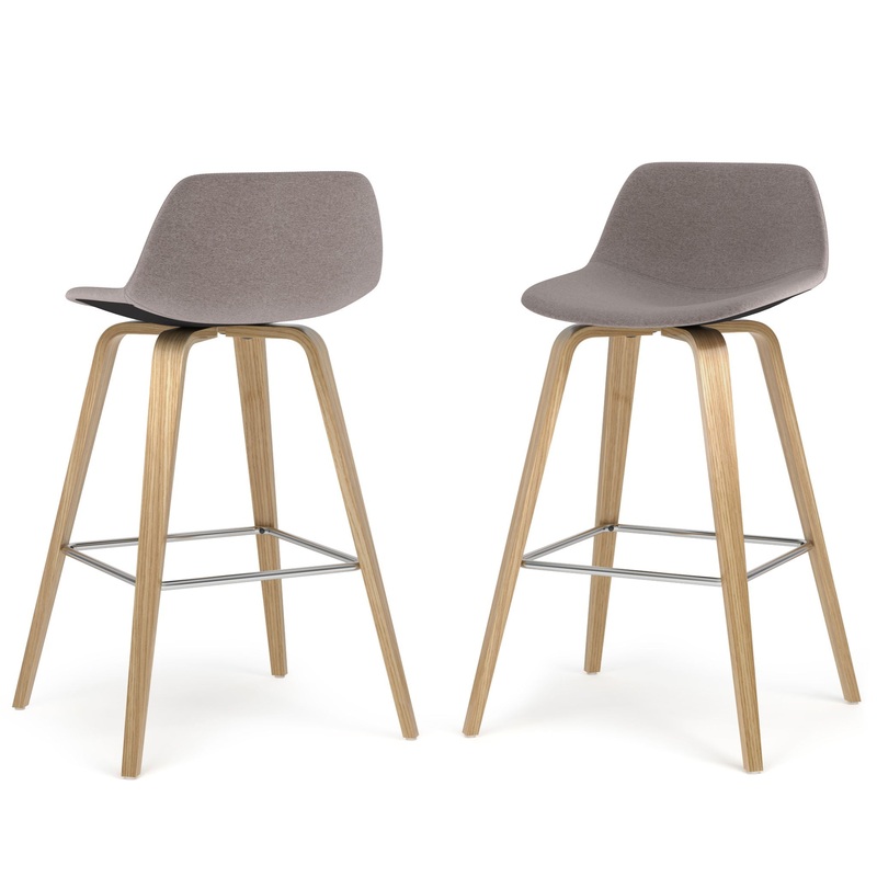 Randolph – Bentwood Counter / Bar Height Stool (Set of 2) – Gray