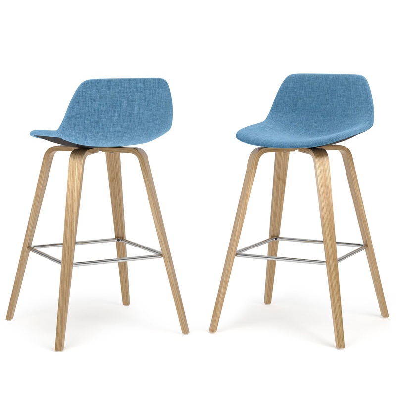Randolph – Bentwood Multifunctional Counter / Bar Height Stool (Set of 2) – Blue