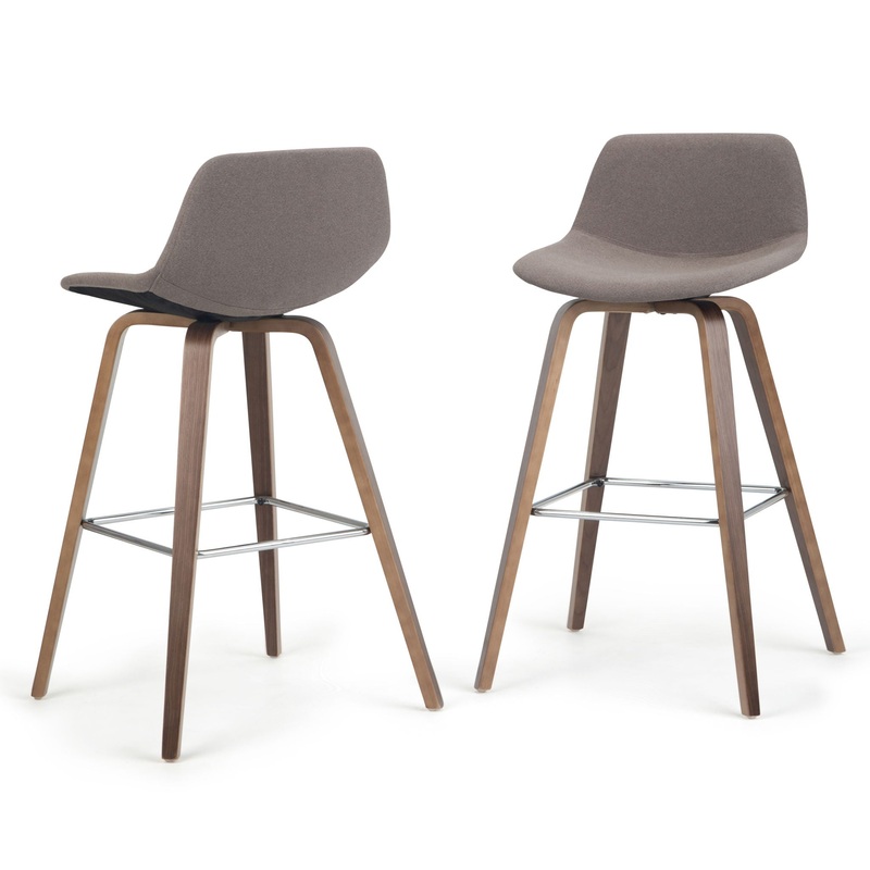 Randolph – Bentwood Multifunctional Counter / Bar Height Stool (Set of 2) – Gray