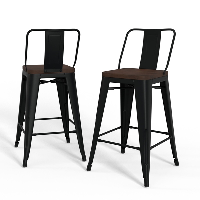 Rayne – Counter Height Stool (Set of 2) – Black