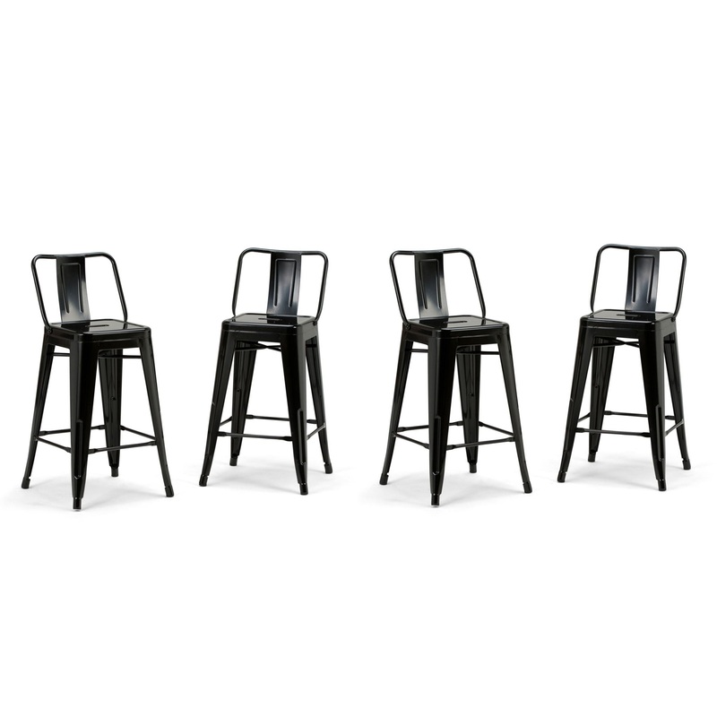 Rayne – Counter Height Stool (Set of 4) – Black