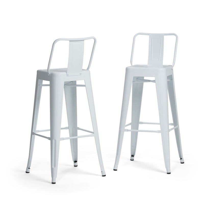 Rayne – Multifunctional Bar Stool (Set of 2) – White
