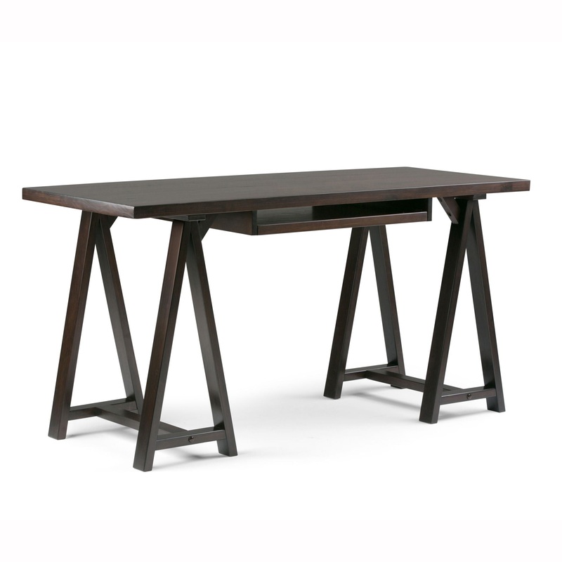 Sawhorse – Desk – Dark Chestnut Brown