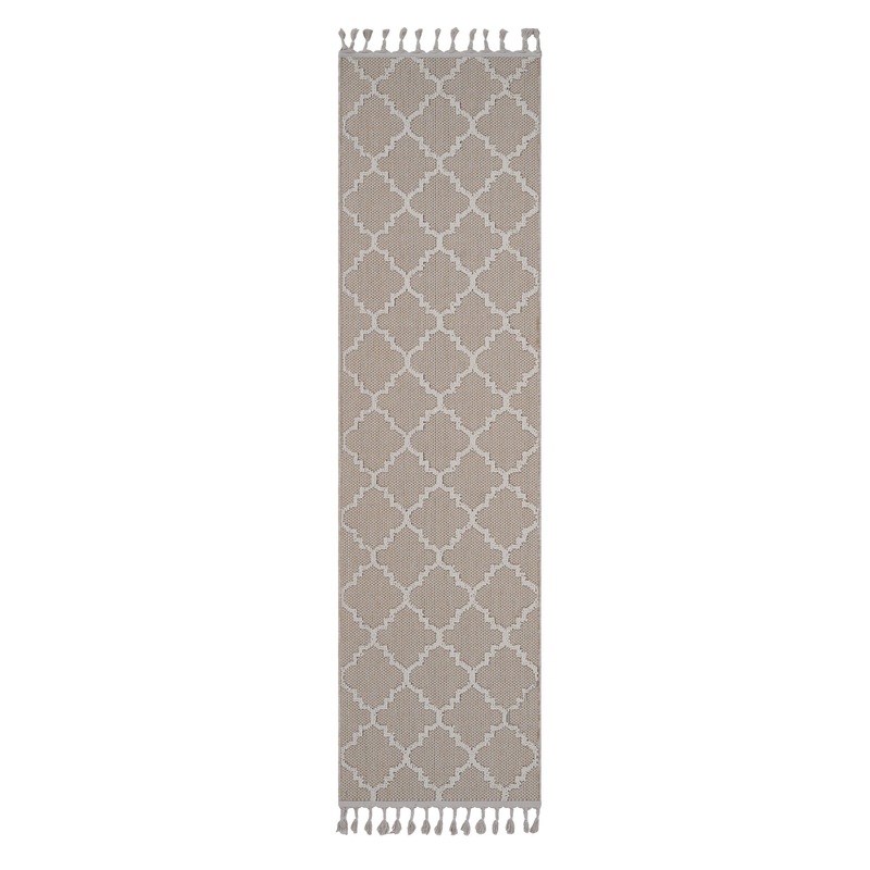 Guros – 2′ X 8′ Trellis Indoor / Outdoor Area Rug – Ivory