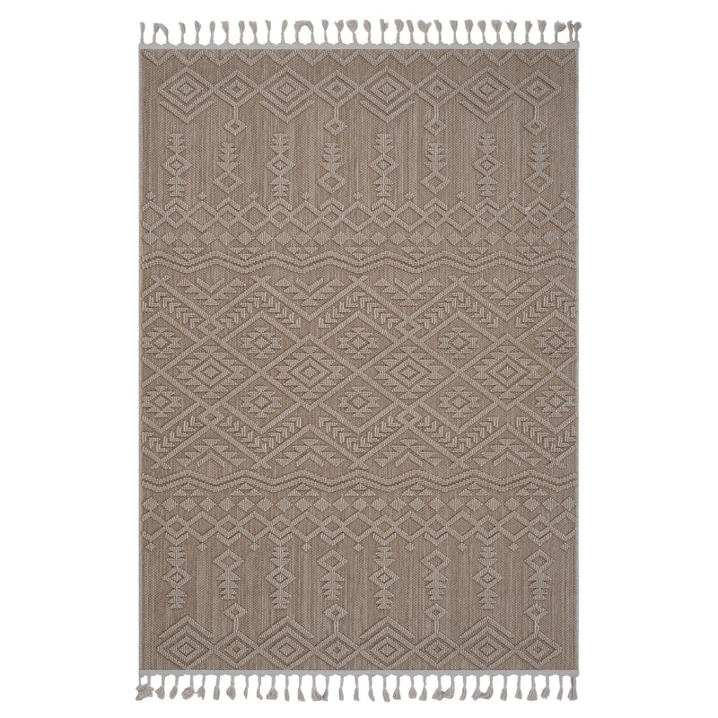 Guros – 4′ X 6′ Traditional Indoor / Outdoor Area Rug – Natural