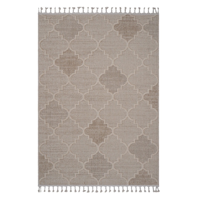 Guros – 4′ X 6′ Trellis Indoor / Outdoor Area Rug – Cream