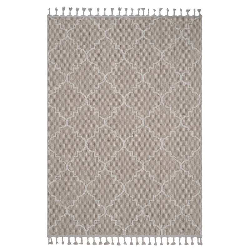 Guros – 5′ X 7′ Trellis Indoor / Outdoor Area Rug – Ivory