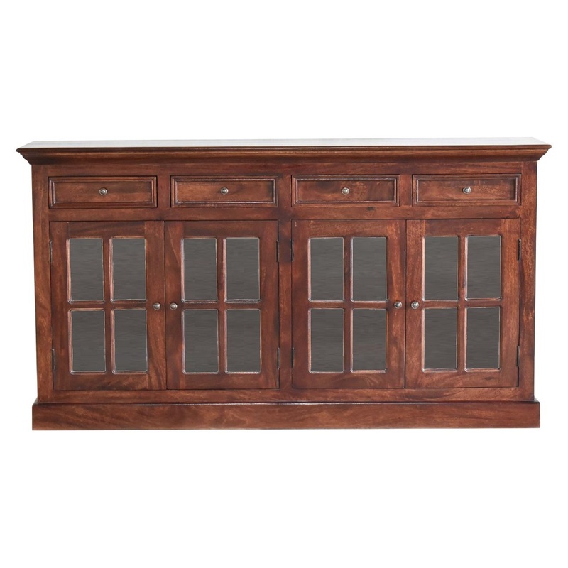 Large Glazed Sideboard – Cherry