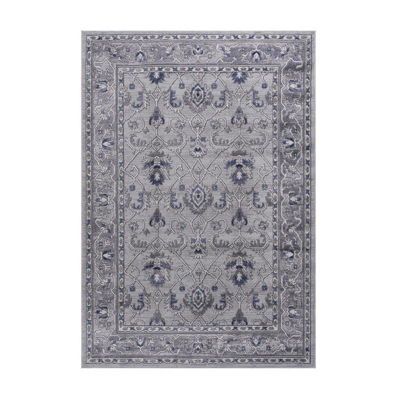 Marfi – 6′ X 9′ Oriental Area Rug – Gray / Blue