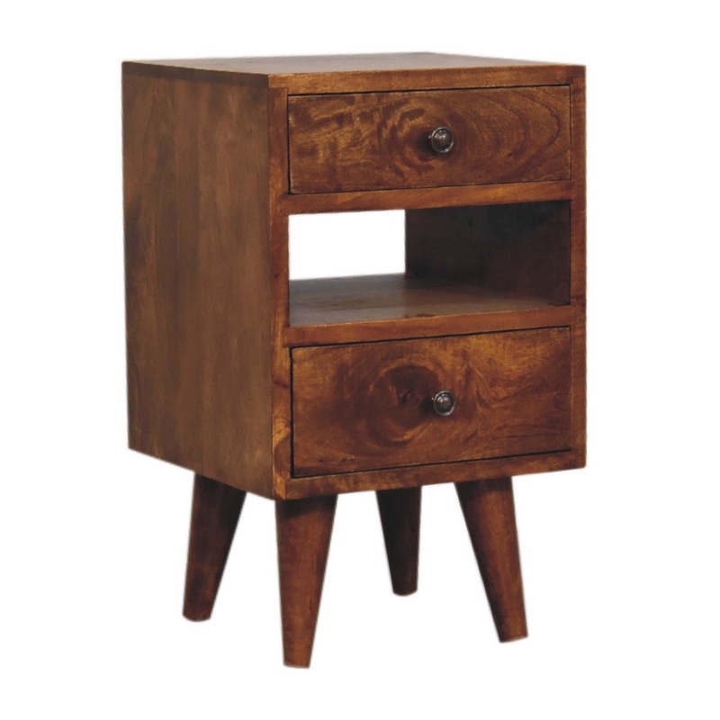 Mini Classic Multi Nightstand – Chestnut