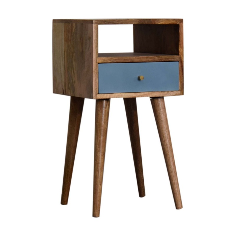 Mini Hand Painted Nightstand – Blue