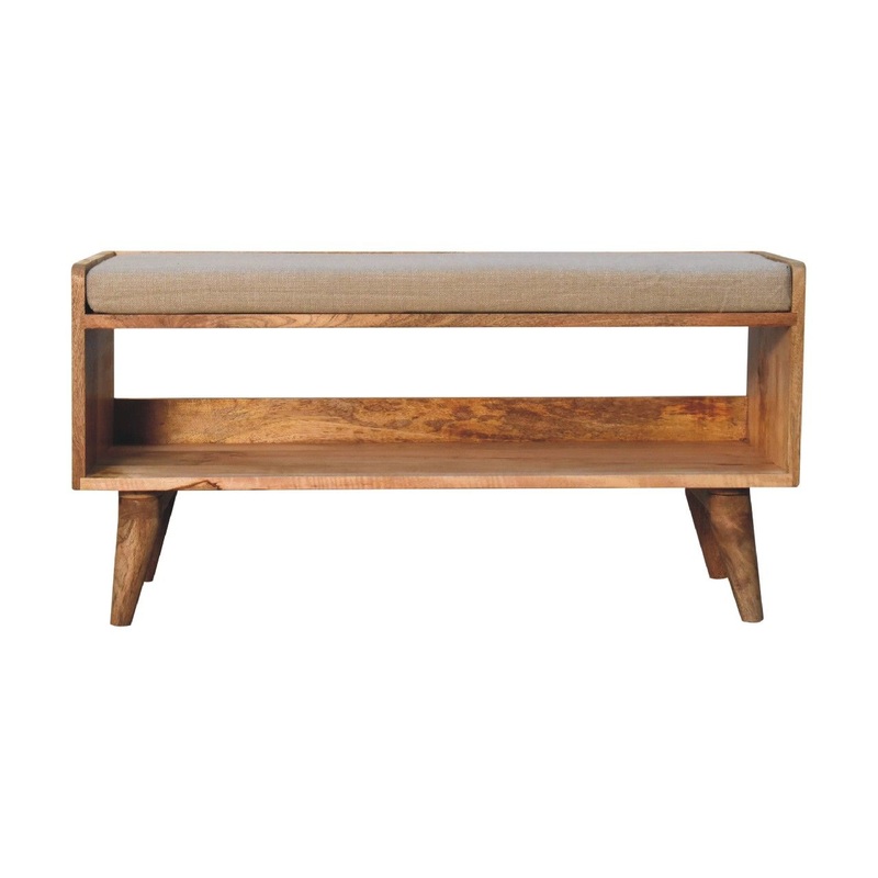 Nordic Style Storage Bench – Oak
