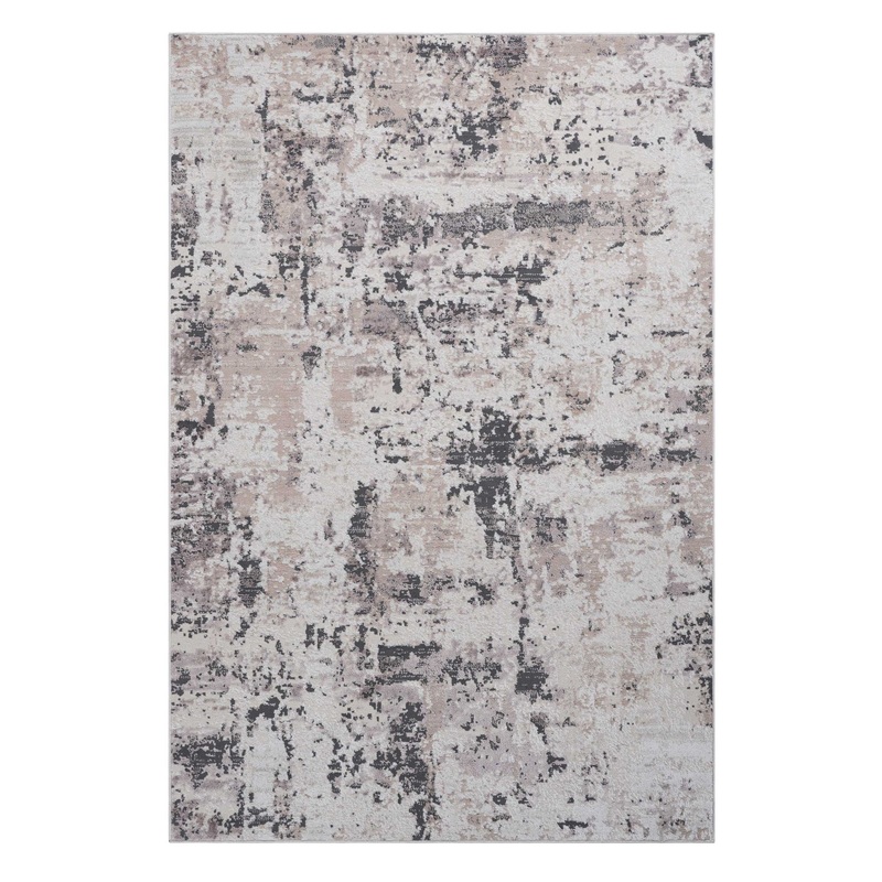 Payas – 5′ X 7′ Abstract Area Rug – Cream / Brown