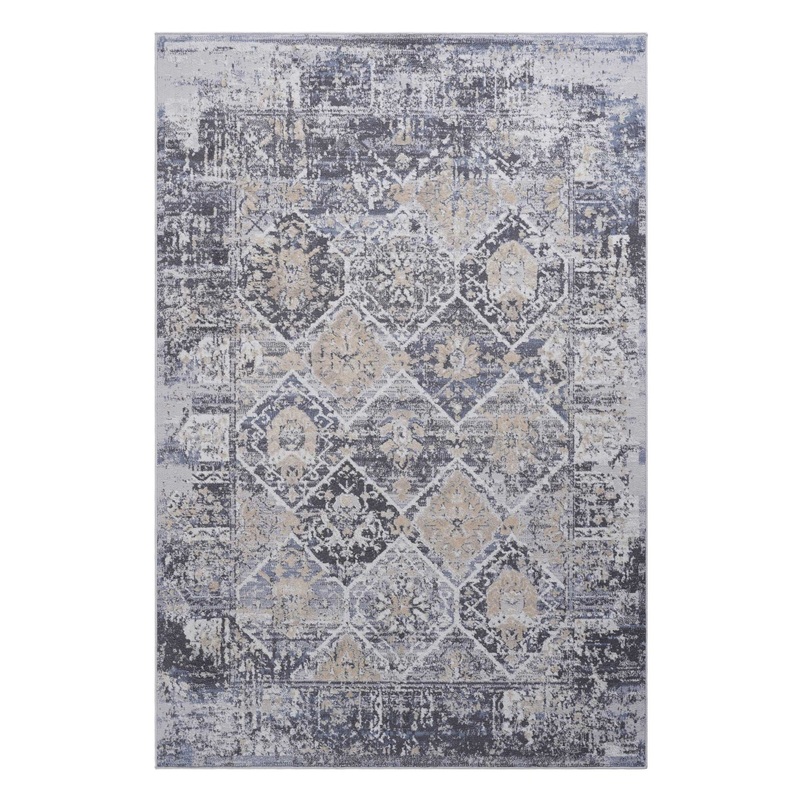 Payas – 6′ X 9′ Traditional Area Rug – Gray / Blue