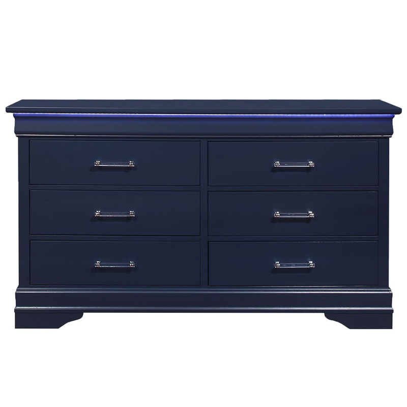 Charlston – Dresser With LED – Blue