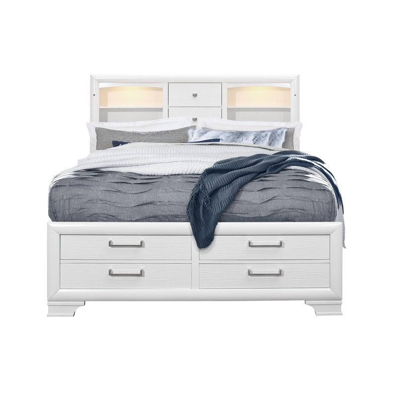 Civic – Queen Bed – White