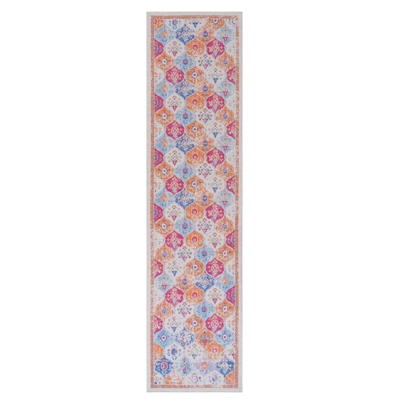 Maval – 2’6” X 10′ Washable Runner Rug – Cream