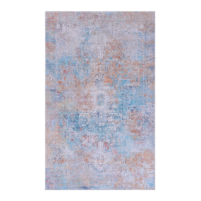 Maval – 9′ X 12′ Washable Area Rug – Yellow