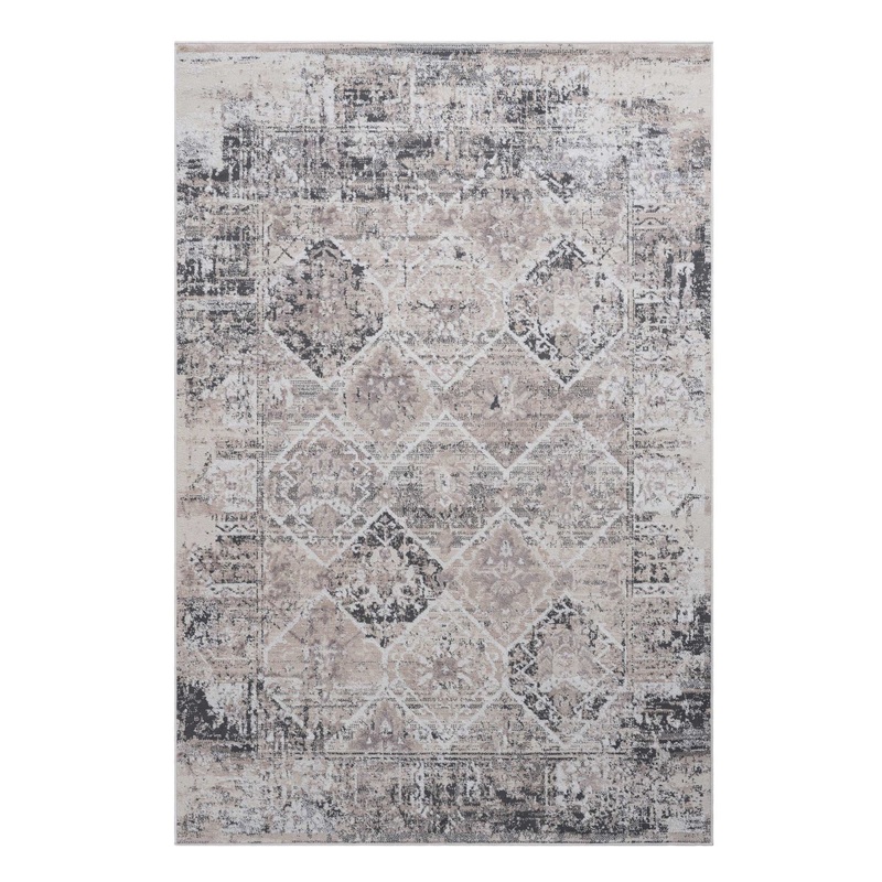 Payas – 5′ X 7′ Traditional Area Rug – Cream / Anthracite