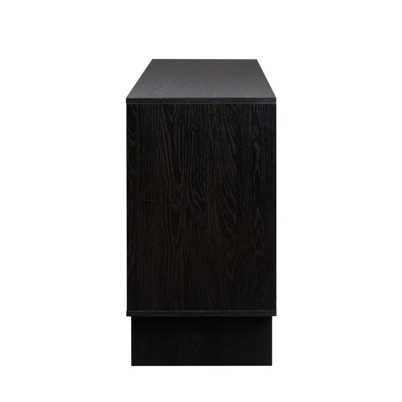 Scandi – Sideboard With Beveled Drawers – Black