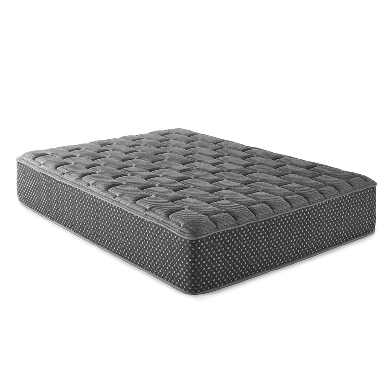13 King Quilted Hybrid Mattress, Firm – Gray
