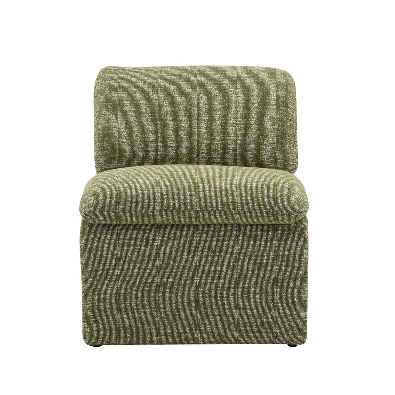 Jaeda – Innovative Elegance Accent Chair In Curved Shape – Green