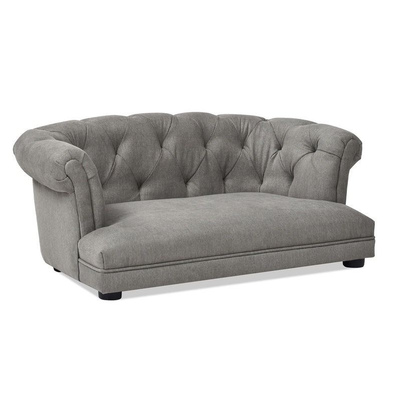 Kiki – Chesterfield Dog Sofa Bed Medium – Uptown Gray