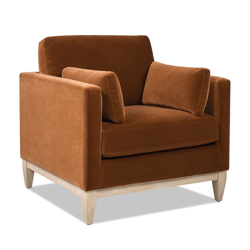 Knox – Modern Farmhouse Arm Chair – Burnt Orange