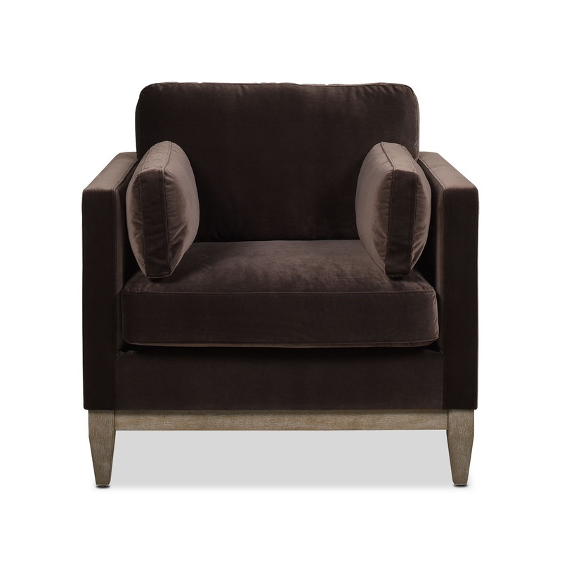 Knox – Modern Farmhouse Arm Chair – Deep Brown