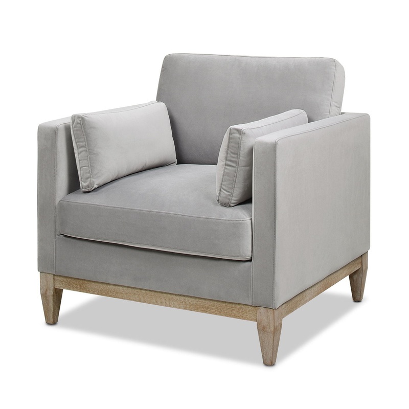 Knox – Modern Farmhouse Arm Chair – Opal Gray