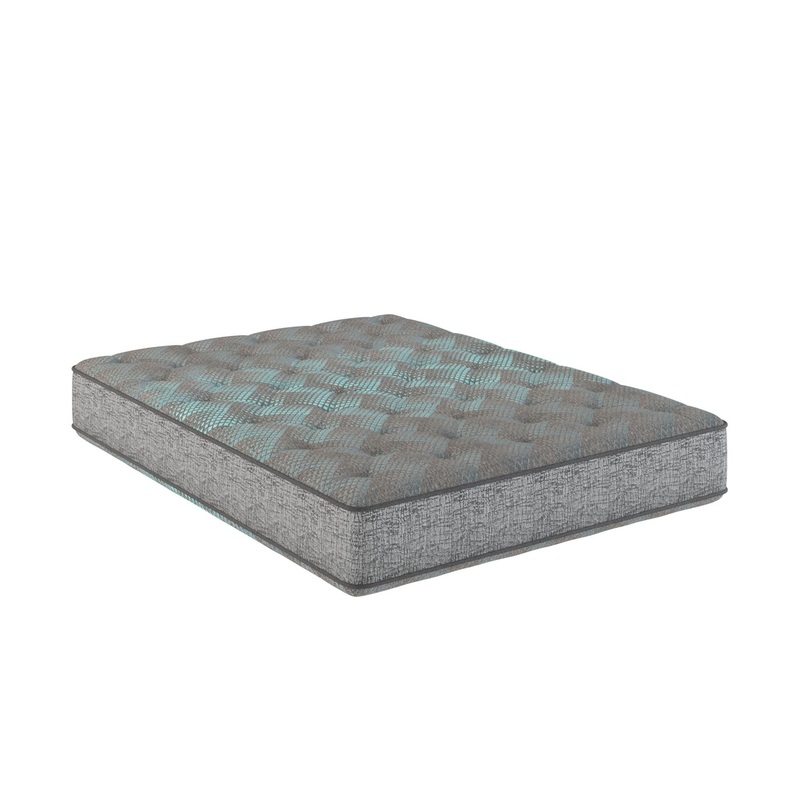 Comfort Care – 9 Full Size, 2 Sided Foam Core Mattress, Medium Comfort – Gray / Blue
