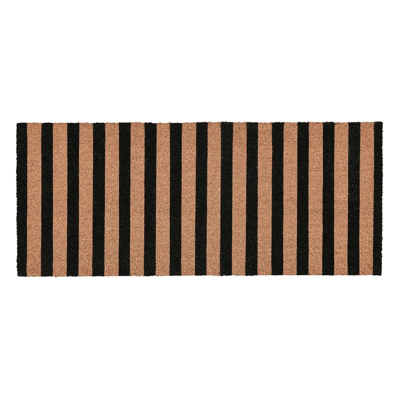 Doormats – Striped Doormat – Black/Natural