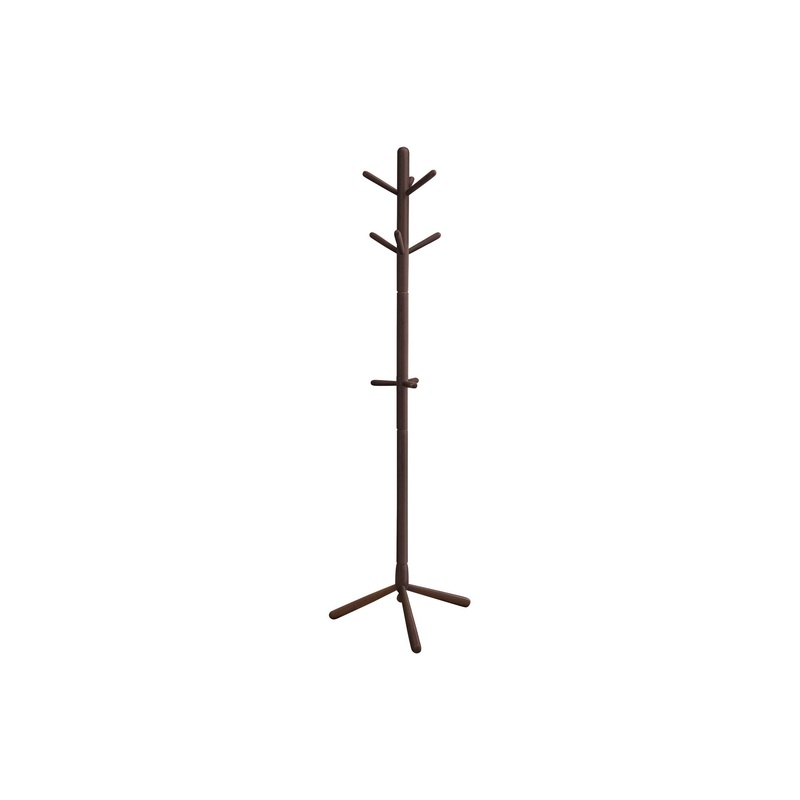Free Standing Coat Rack 9 Hooks For Entryway – Espresso