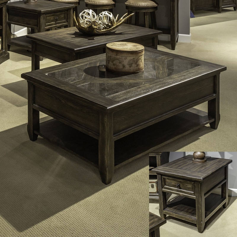 Paradise Valley – 3 Piece Table Set – Dark Brown