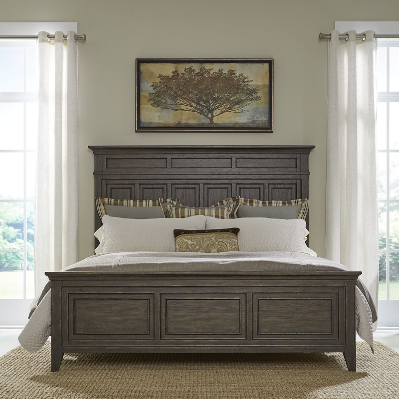 Paradise Valley – Panel Bed|Dark Brown|Queen|King|California King