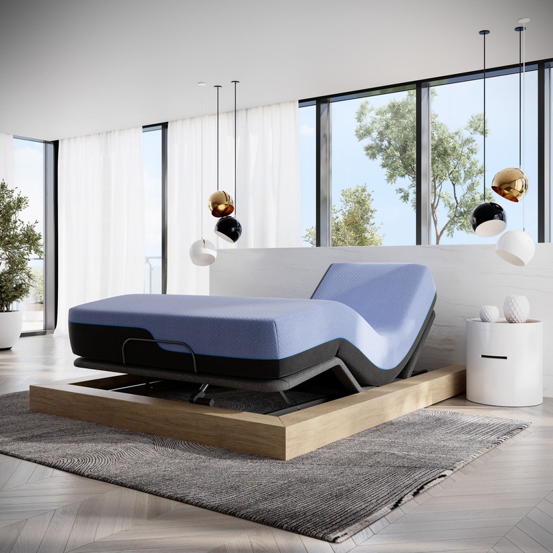 Refresh – 12 Queen Size Flex Head Hybrid Cooling Fast Responding Latex Foam And Coil Mattress – Blue
