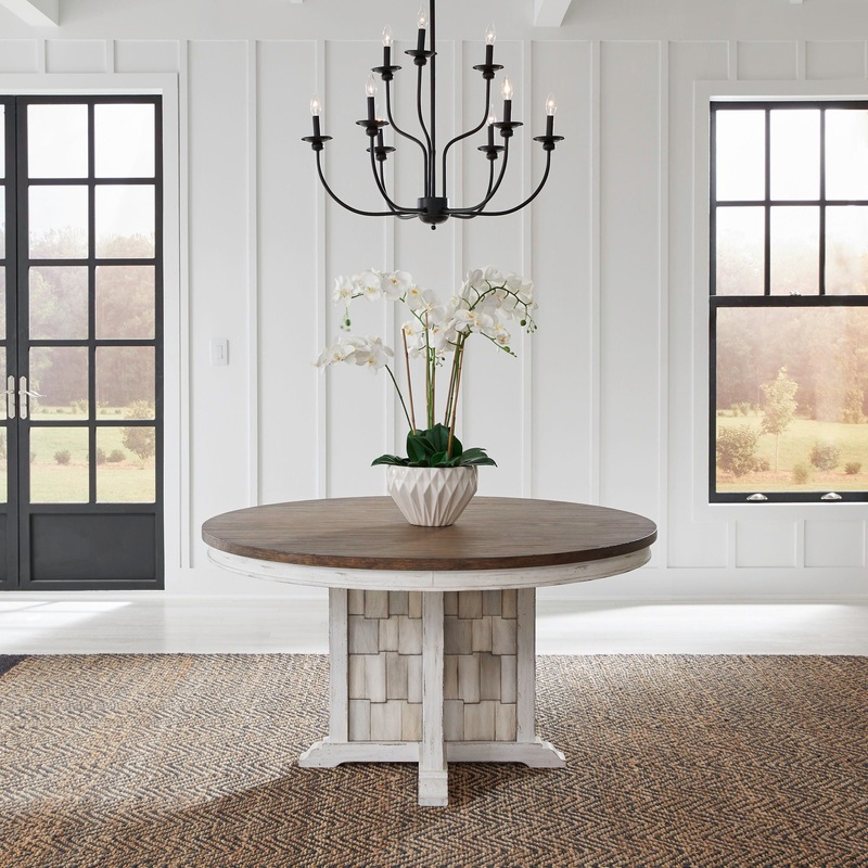 River Place – Pedestal Table – White