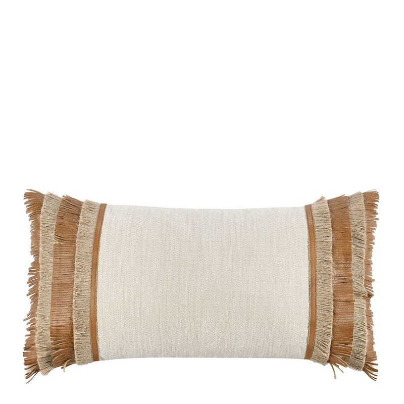 Timeless – TL Pottery Leather Pillow – Chestnut/ Natural