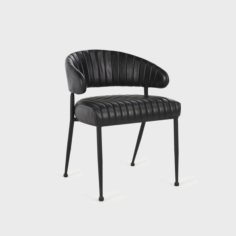 Umbria – Dining Chair|Black|Camel