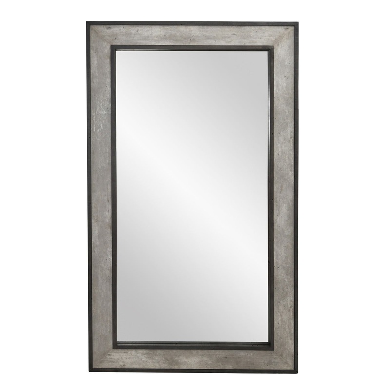 Webster – Floor Mirror – Gray