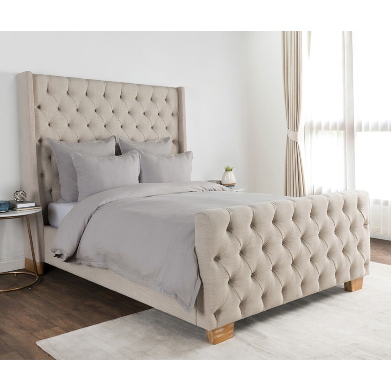 Arcadia – 3 Piece Duvet Set|White|Dove Gray|Queen|King