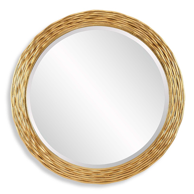 Celeste – Gold Round Mirror