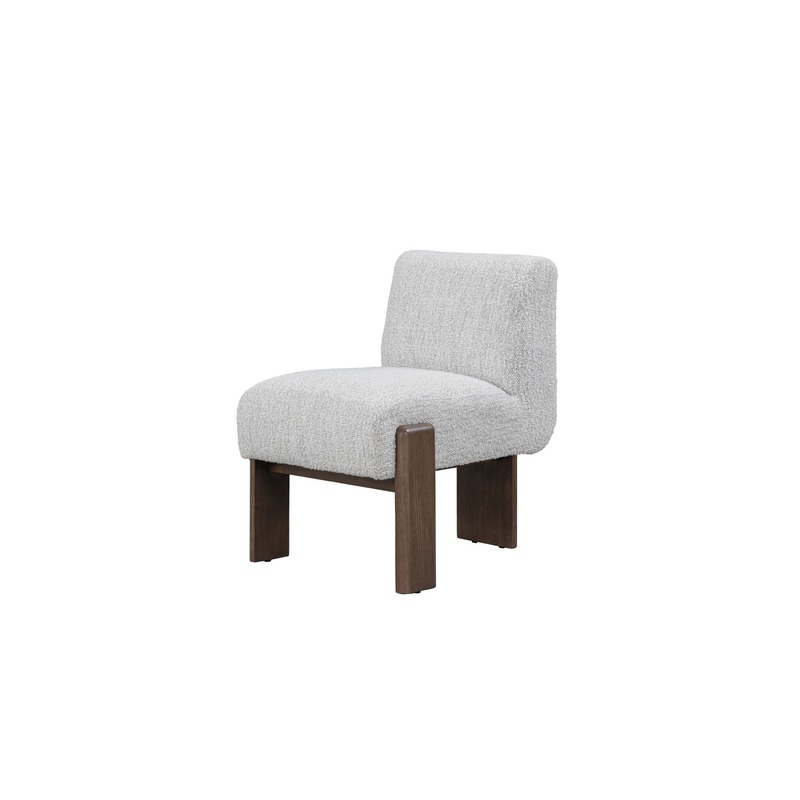 Chelsea – Upholstered/Wood Dining Chair – Pixel Ivory
