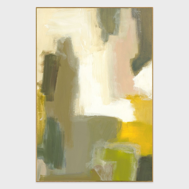 Crave II – 40 x 60 Canvas Art – Green & Beige