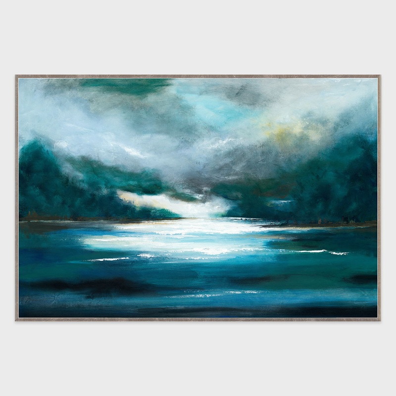 Creek – 60 x 40 Canvas Art – Blue