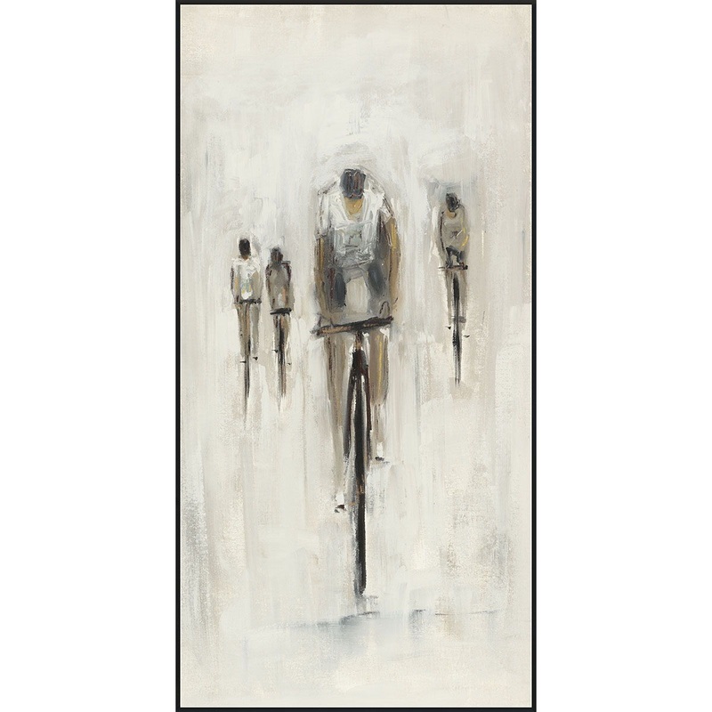 Cyclist – Canvas Art|Beige|Black|40″W x 2″D x 80″H|40″W x 2″D x 60″H|30″W x 2″D x 40″H