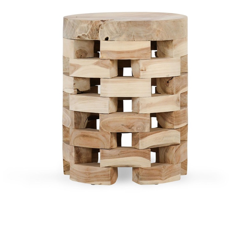 Dacosta – Round Accent Table – White Wash