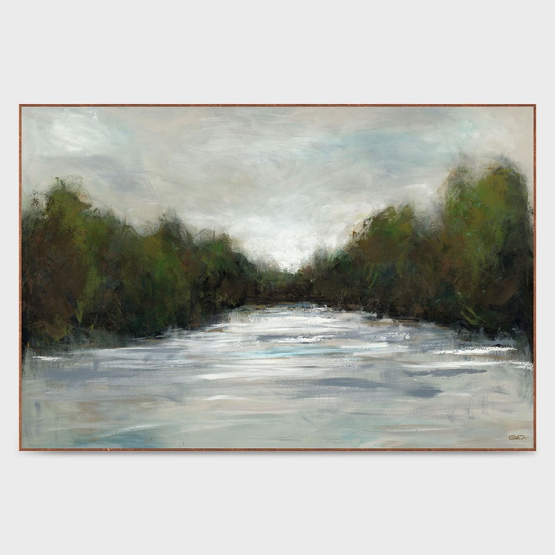 Early Morning – Canvas Art|Green|60″W x 2″D x 40″H|30″W x 2″D x 20″H