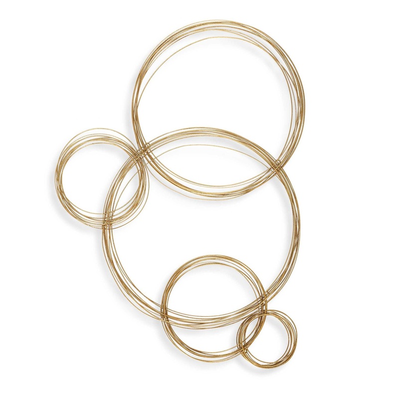 Golden Bubbles – Metal Wall Decor